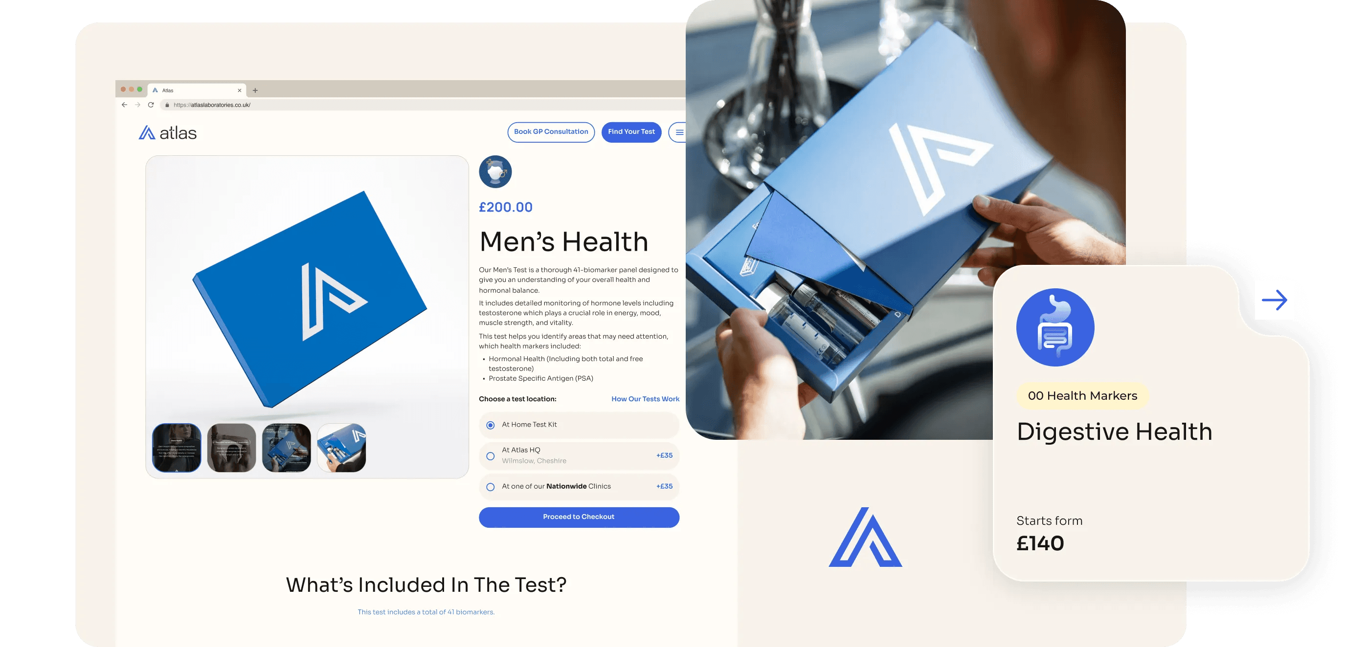 Atlas health testing platform